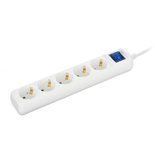 Фільтр живлення 2Е (2E-U05ESM3W) 5хSchuko, 3 м, білий