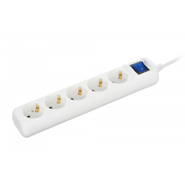 Фільтр живлення 2Е 5хSchuko, 3 м, білий (2E-U05ESM3)