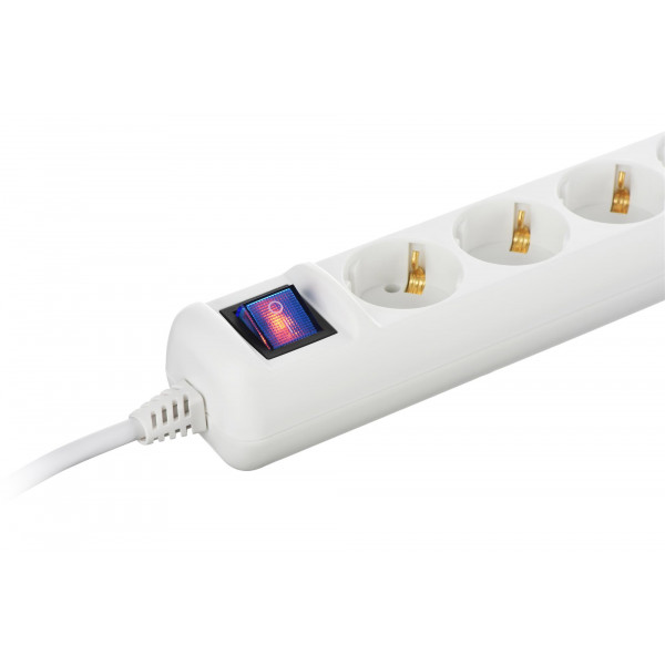 Фільтр живлення 2Е 5хSchuko, 3 м, білий (2E-U05ESM3)