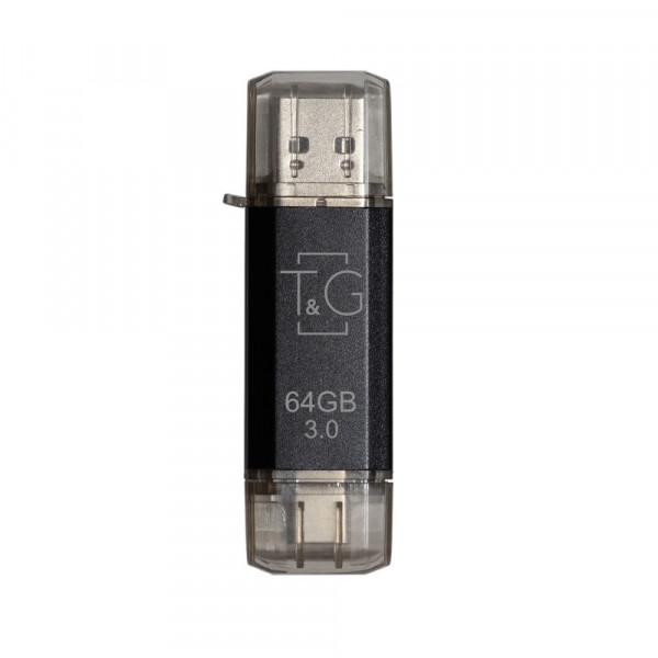 Флеш-накопичувач USB 3.0 64GB Type-C T&G 009 Star Series Black (TG009TC-64GBK3)
