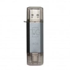 Флеш-накопичувач USB 8GB Type-C T&G 009 Star Series Silver (TG009TC-8GSL)