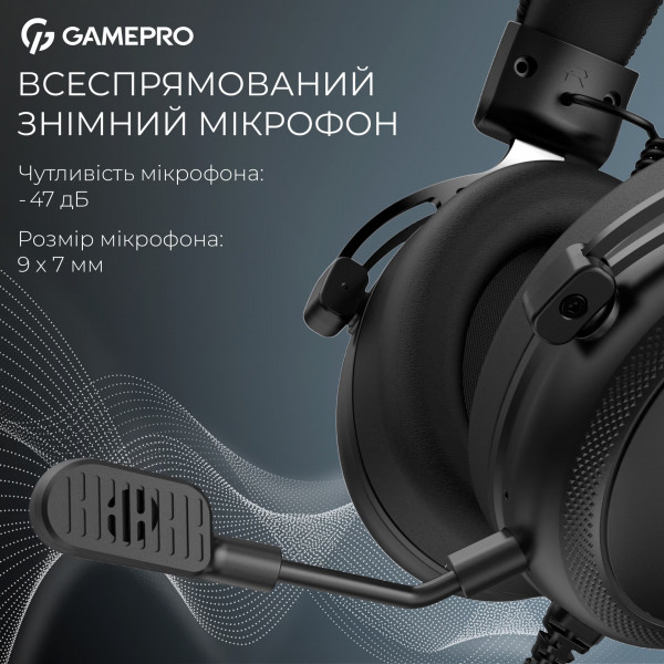 Гарнітура GamePro Asgard Skald Origin Black (HS850B)