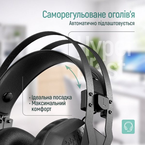 Гарнітура СolorWay Hyperblast RGB Black (CW-HPG05BK)