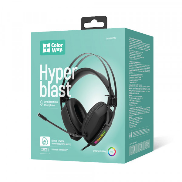 Гарнітура СolorWay Hyperblast RGB Black (CW-HPG05BK)