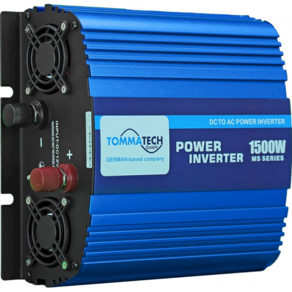 Інвертор напруги TommaTech MS-1500, 12V/220V, 1500W (MS-1500/29446)