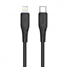 Кабель ColorWay USB Type-C - Lightning (M/M), textured PVC, 3А, 2 м, Black (CW-CBPDCL095-BK)