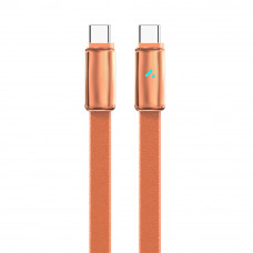 Кабель ColorWay USB Type-C - USB Type-C (M/M), ultra-thin, 5А, 1 м, Orange (CW-CBPDCC100-OR)