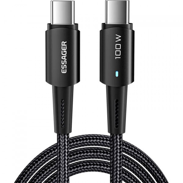 Кабель Essager Sunset USB Type-C - USB Type-C (M/M), 100W, 3 м Black (EXCTT1-CGC01)