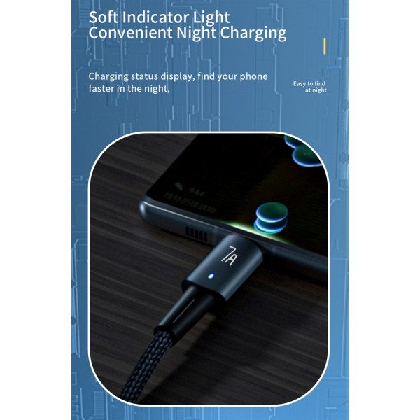 Кабель Essager Sunset USB - USB Type-C (M/M), 100W, 1 м Black (EXC7A-CG01-P)