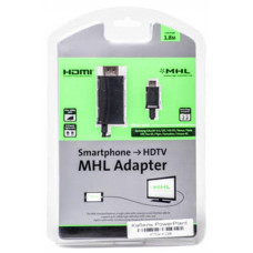 Кабель PowerPlant (KD00AS1239) microUSB-HDMI, 1.8м, Black