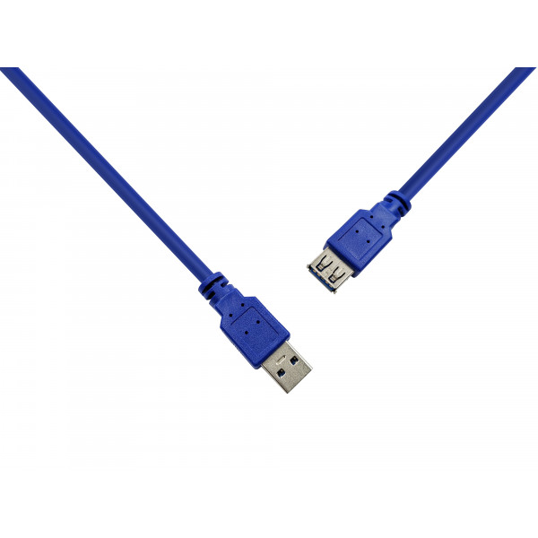 Кабель ProLogix USB - USB V 3.0 (M/F), 3 м, синій (PR-USB-P-11-30-3m)