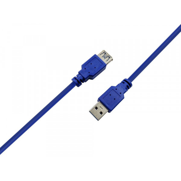 Кабель ProLogix USB - USB V 3.0 (M/F), 3 м, синій (PR-USB-P-11-30-3m)