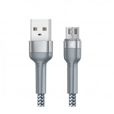 Кабель Remax Jany Series USB - micro USB, 1m Silver (RC-124m)