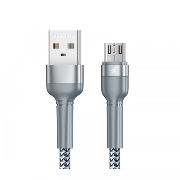 Кабель Remax Jany Series USB - micro USB, 1m Silver (RC-124m)