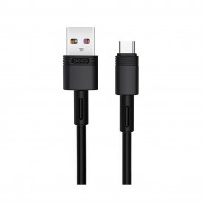 Кабель XO USB - USB Type-C (M/M), 5А, 1 м, Black (NB-Q166-AС.black)