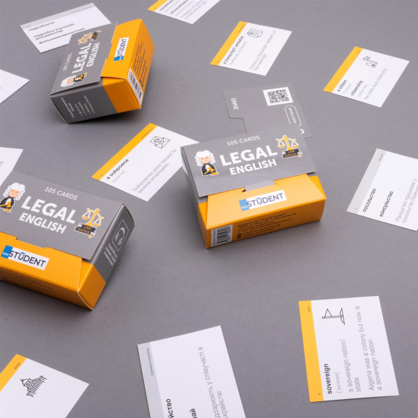 Картки для вивчення англійської мови English Student. Legal English