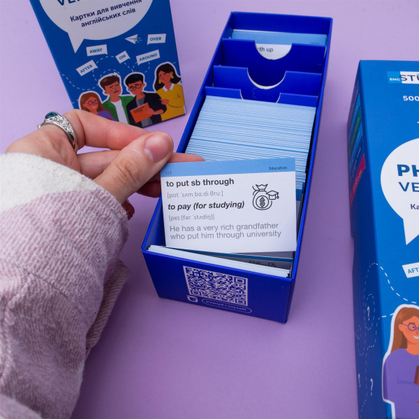 Картки для вивчення англійської мови English Student. Phrasal Verbs B1 & Phrasal Verbs B2-C1