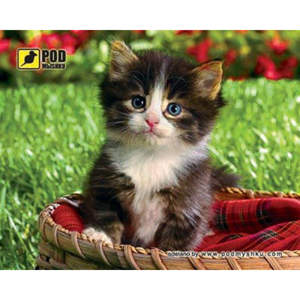 Килимок для миші Podmyshku Кошеня в кошику