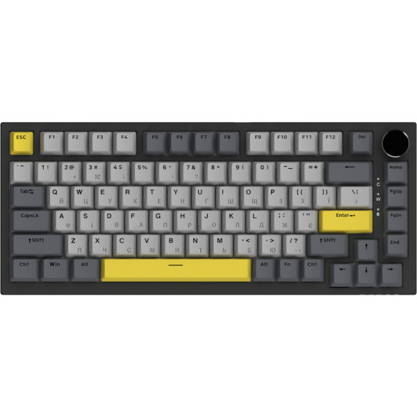 Клавіатура Ajazz AK820 Sea Salt Switch Black USB-C (AK820-SS-BGY)