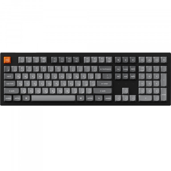 Клавіатура бездротова Keychron K10 Max Keychron Super Banana Switch Black RGB (K10M-H4-UA)