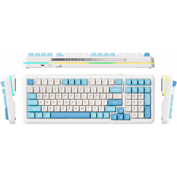 Клавіатура бездротова MCHOSE K99 Sky Blue (K99-1A)