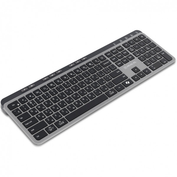 Клавіатура бездротова REAL-EL RK-737W Black/Grey