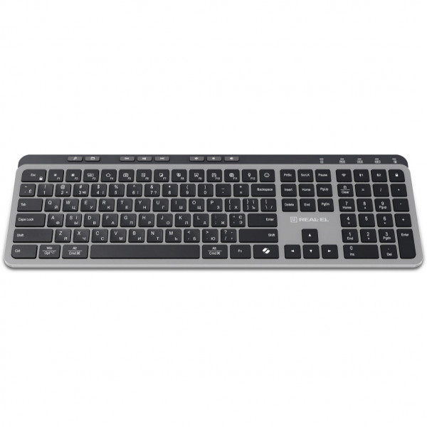Клавіатура бездротова REAL-EL RK-737W Black/Grey