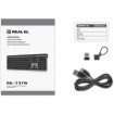 Клавіатура бездротова REAL-EL RK-737W Black/Grey