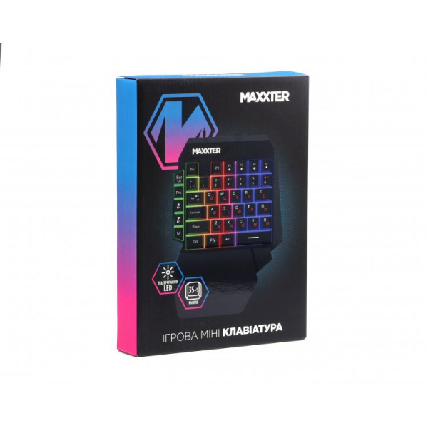 Клавiатура Maxxter KBG-OH-01B-UA Black
