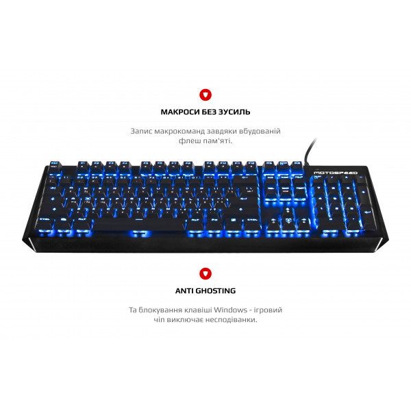 Клавіатура Motospeed CK95 Outemu Blue Black (mtck95mb)