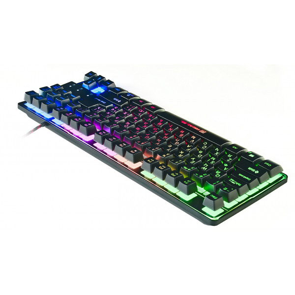 Клавіатура REAL-EL Gaming 8710 TKL Backlit Ukr Black