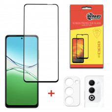 Комплект захисних стекол Dengos для Oppo A5 4G Black Full Glue (DG-TGSCP-10)