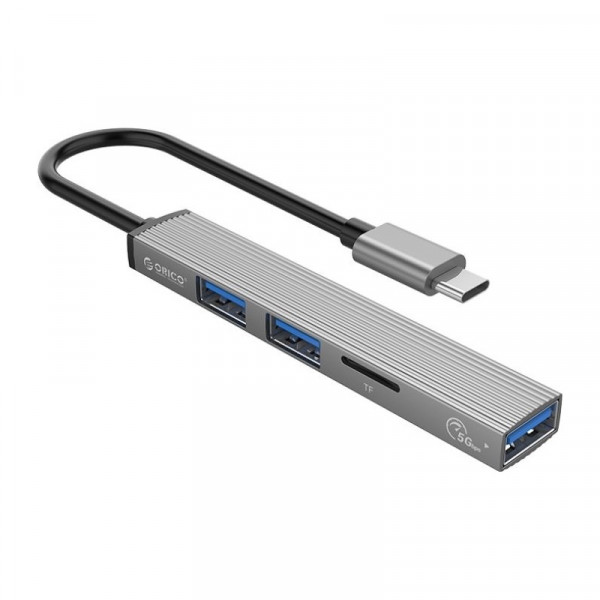 Концентратор USB Type-C Orico AH-12F-GY-BP Grey (CA913541)