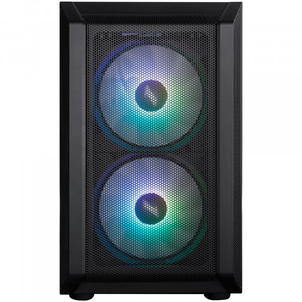Корпус 1stPlayer D3-BK-3F7-14 Black без БЖ