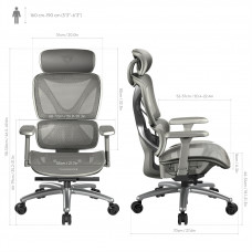 Крісло для геймерів TX3 XTC Mesh Grey (TEGC-3054104.41)