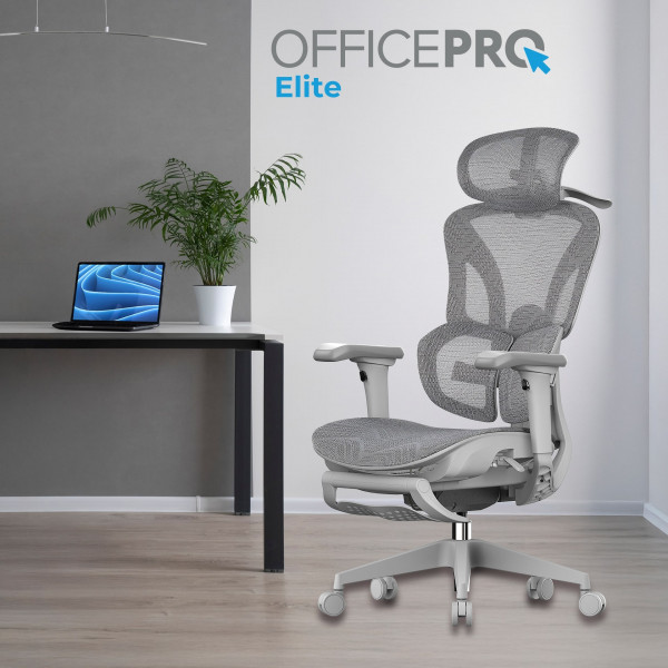 Крісло офісне OfficePro Elite OC950G Gray