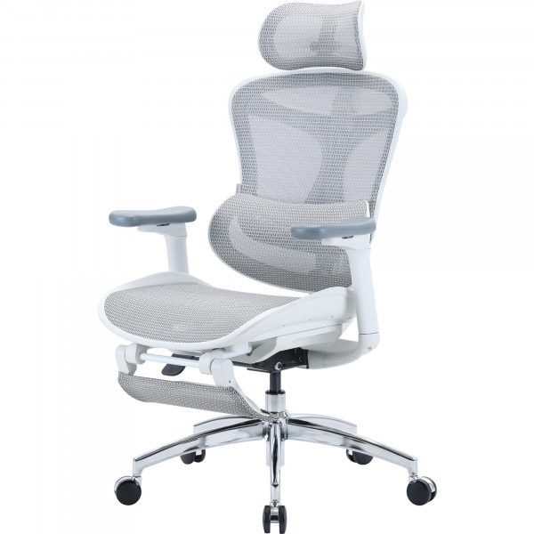 Крісло офісне Sihoo Doro C300L Mesh White with footrest (Doro-C300L-A3-102-JT)