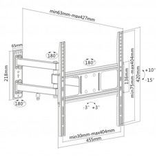 Кронштейн Brateck LPA52-443 (VESA400х400)