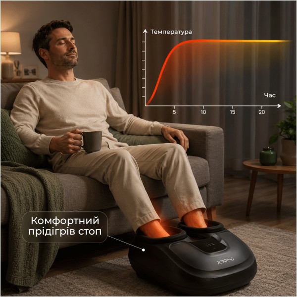 Масажер для ніг RENPHO Shiatsu Compact Black (RP-FM058R-BK)