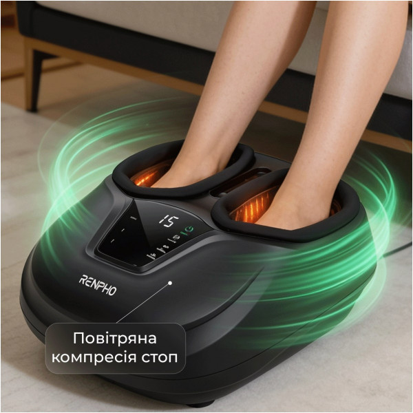Масажер для ніг RENPHO Shiatsu Compact Black (RP-FM058R-BK)