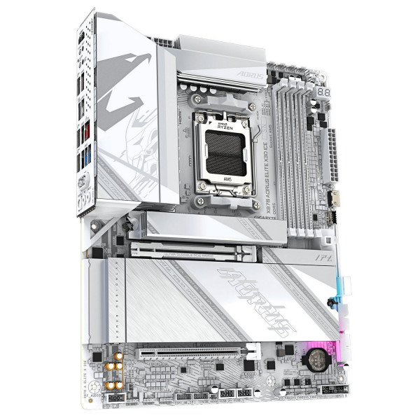 Материнська плата Gigabyte X870 Aorus Elite X3D Ice Socket AM5