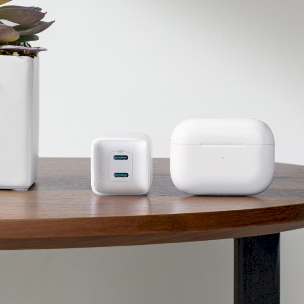 Мережевий зарядний пристрій Anker PowerPort 521 Nano Pro White, 40 W, 2хUSB Type-C (A2038G21)