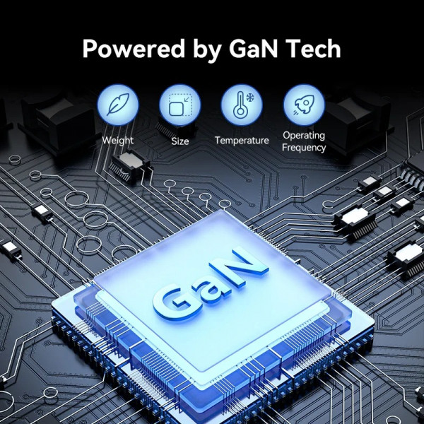 Мережевий зарядний пристрій Vention 4-Port USB GaN Charger 2x100W/2x18W Black (FBSBG-EU)