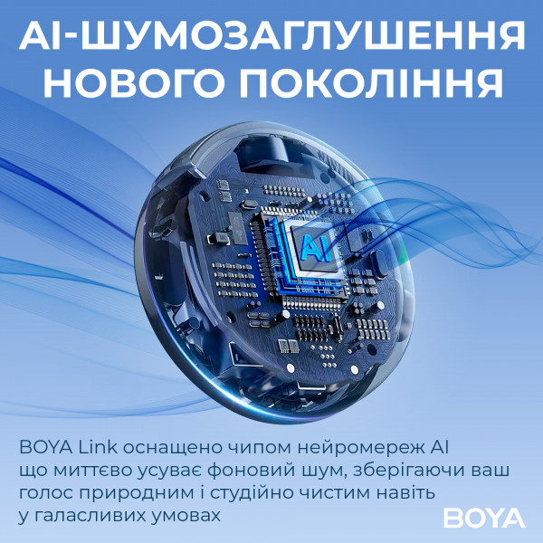 Мікрофон BOYA LINK 3-02 Type-C/TRS Black