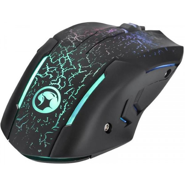 Миша Marvo M207 7 colors-LED Black