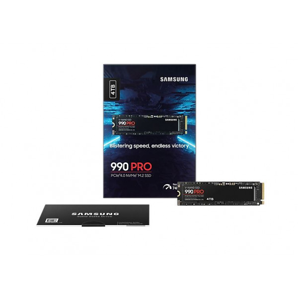 Накопичувач SSD 4ТB Samsung 990 PRO M.2 2280 PCIe 4.0 x4 NVMe V-NAND MLC (MZ-V9P4T0BW)