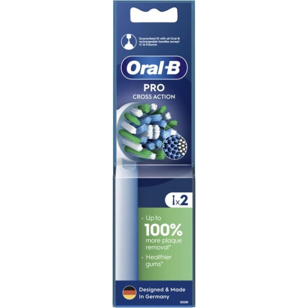 Насадка для зубної електрощітки Braun Oral-B Pro Cross Action EB50RX (2 шт.)