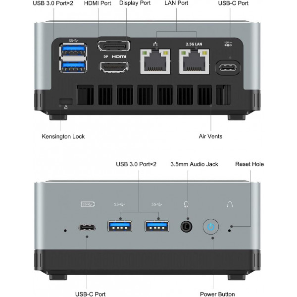 Неттоп Minisforum U820 (749889675182)