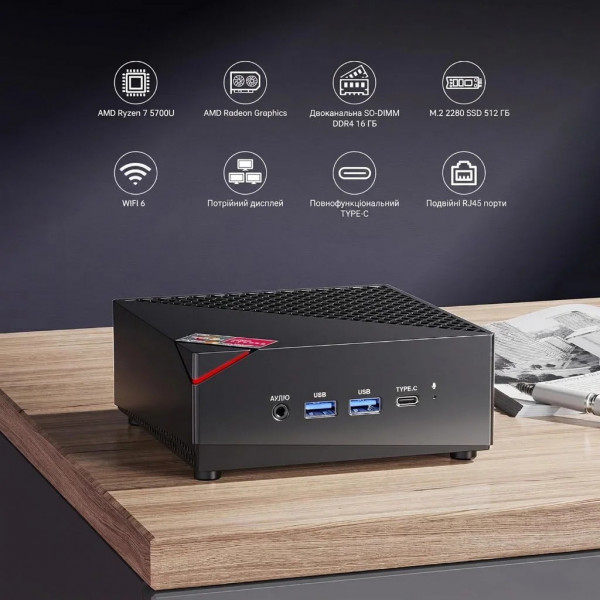 Неттоп NiPoGi AM06 Pro (794969091659)
