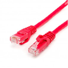 Патч-корд UTP Atcom RJ45, Cat.6, мідь, 0.5 м, червоний